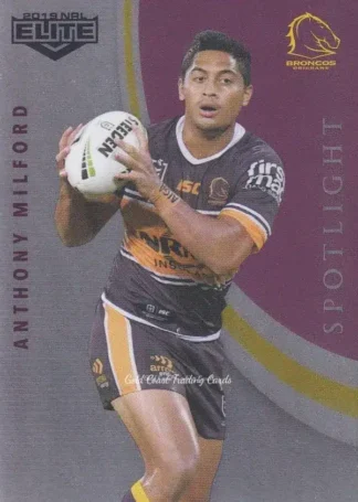 2019 NRL Elite Spotlight - SP02 Anthony Milford Brisbane Broncos