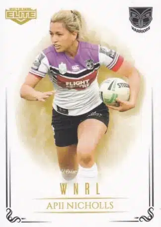 2019 NRL Elite NRLW Women - NRLW15 Apii Nicholls Warriors