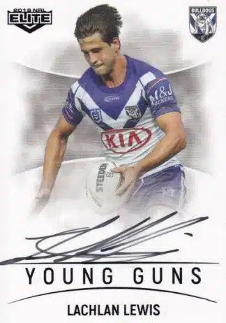 2019 NRL Elite Young Guns Signature - YG03 Lachlan Lewis Canterbury Bulldogs