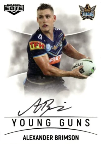 2019 NRL Elite Young Guns Signature - YG05 Alexander Brimson Gold Coast Titans
