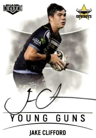 2019 NRL Elite Young Guns Signature - YG09 Jake Clifford North Qld Cowboys