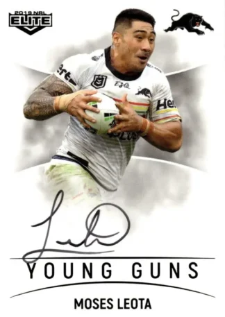 2019 NRL Elite Young Guns Signature - YG11 Moses Leota Penrith Panthers