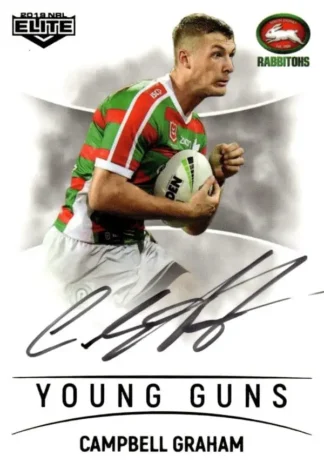 2019 NRL Elite Young Guns Signature - YG12 Campbell Graham South Sydney Rabbitohs