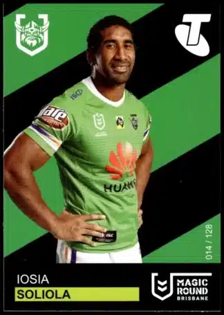 2019 Magic Round - Card 014 Iosia Soliola Canberra Raiders
