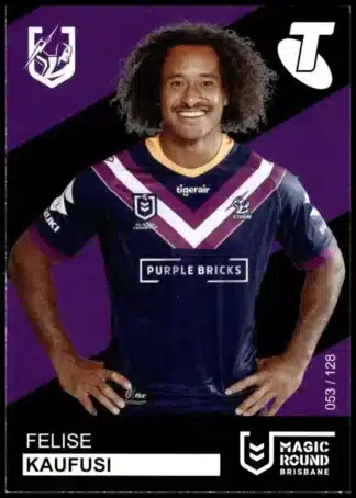 2019 Magic Round - Card 053 Felise Kaufusi Melbourne Storm