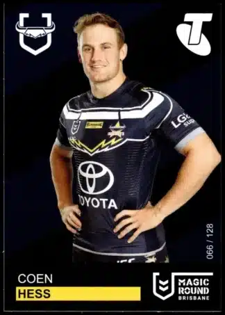 2019 Magic Round - Card 066 Coen Hess North Qld Cowboys