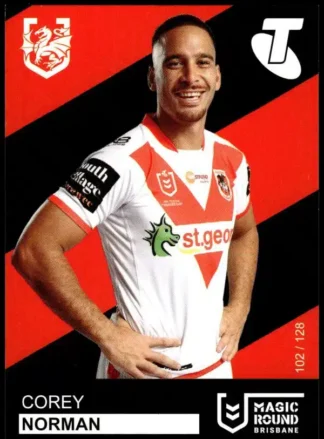 2019 Magic Round - Card 102 Corey Norman St George Dragons