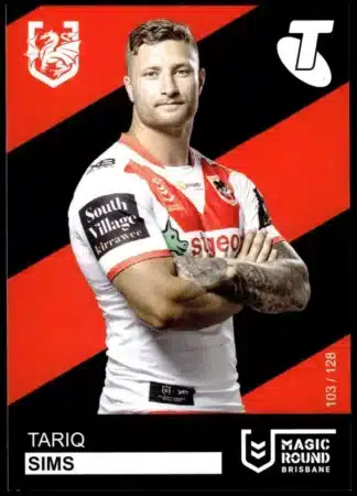 2019 Magic Round - Card 103 Tariq Sims St George Dragons