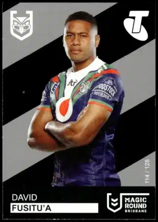 2019 Magic Round - Card 114 David Fusitu'a Warriors