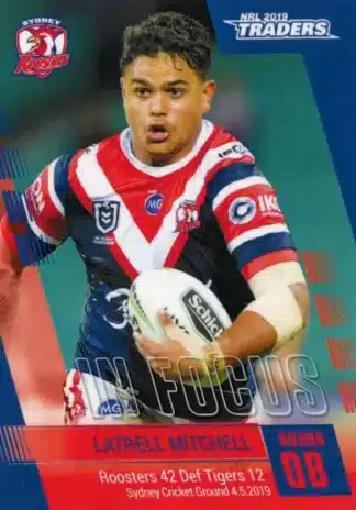 2019 NRL Traders Player In Focus - IF08 Latrell Mitchell Sydney Roosters