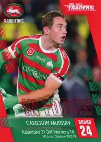 2019 NRL Traders Player In Focus - IF24 Cameron Murray South Sydney Rabbitohs
