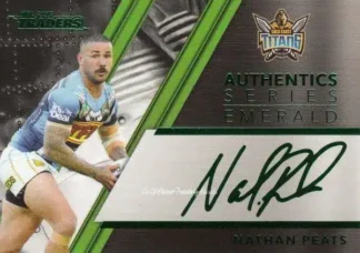 2019 NRL Traders Emerald Signature Series - ASE05 Nathan Peats Gold Coast Titans