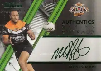 2019 NRL Traders Emerald Signature Series - ASE16 Moses Mbye Wests Tigers