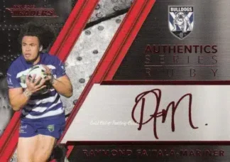 2019 NRL Traders Ruby Signature Series - ASR03 Raymond Faitala-Mariner Canterbury Bulldogs