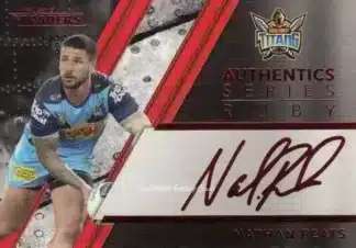2019 NRL Traders Ruby Signature Series - ASR05 Nathan Peats Gold Coast Titans