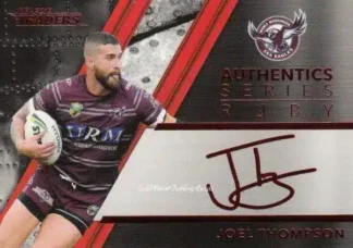 2019 NRL Traders Ruby Signature Series - ASR06 Joel Thompson Manly Sea Eagles