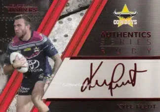 2019 NRL Traders Ruby Signature Series - ASR09 Kyle Feldt North Qld Cowboys