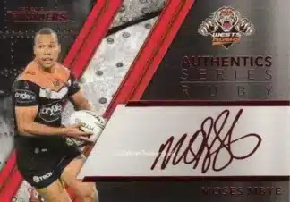 2019 NRL Traders Ruby Signature Series - ASR16 Moses Mbye Wests Tigers
