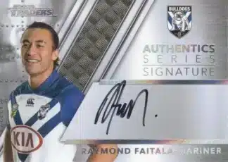 2019 NRL Traders Authentics Signature Series - AS03 Raymond Faitala-Mariner Canterbury Bulldogs