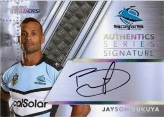 2019 NRL Traders Authentics Signature Series - AS04 Jayson Bukuya Cronulla Sharks