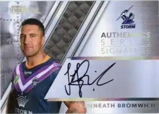 2019 NRL Traders Authentics Signature Series - AS07 Kenneath Bromwich Melbourne Storm