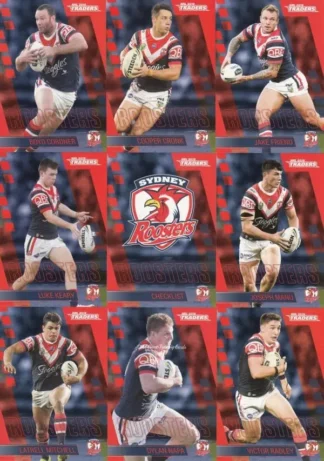 2019 NRL Traders Base Team Set - Sydney Roosters