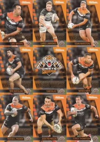 2019 NRL Traders Base Team Set - Wests Tigers