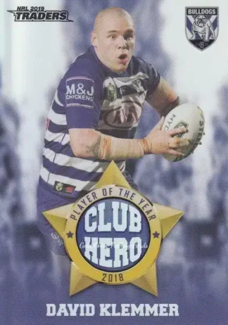 2019 NRL Traders Club Hero - CH05 David Klemmer Canterbury Bulldogs