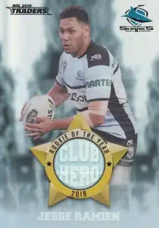 2019 NRL Traders Club Hero - CH08 Jesse Ramien Cronulla Sharks