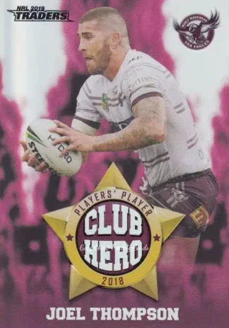 2019 NRL Traders Club Hero - CH12 Joel Thompson Manly Sea Eagles
