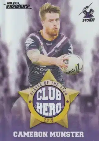 2019 NRL Traders Club Hero - CH13 Cameron Munster Melbourne Storm