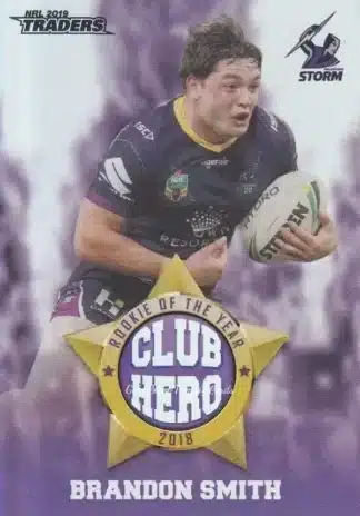 2019 NRL Traders Club Hero - CH14 Brandon Smith Melbourne Storm