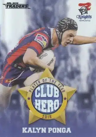 2019 NRL Traders Club Hero - CH15 Kalyn Ponga Newcastle Knights