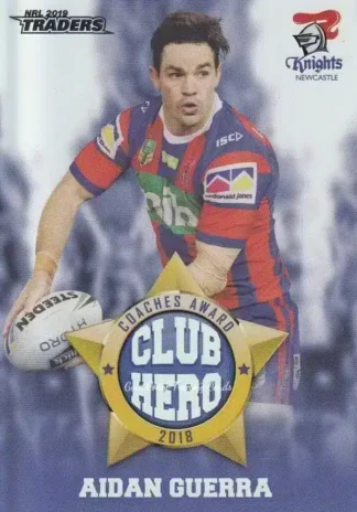2019 NRL Traders Club Hero - CH16 Aidan Guerra Newcastle Knights