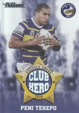 2019 NRL Traders Club Hero - CH20 Peni Terepo Parramatta Eels