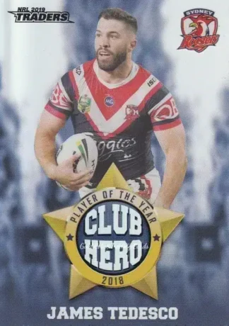 2019 NRL Traders Club Hero - CH27 James Tedesco Sydney Roosters