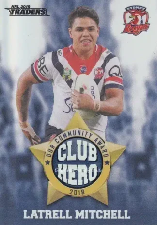 2019 NRL Traders Club Hero - CH28 Latrell Mitchell Sydney Roosters
