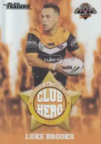 2019 NRL Traders Club Hero - CH31 Luke Brooks Wests Tigers