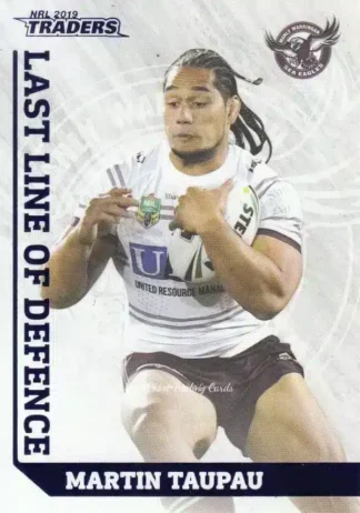 2019 NRL Traders Last Line Of Defence - LD11 Martin Taupau Manly Sea Eagles