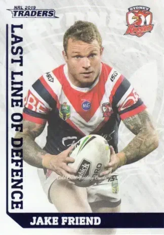 2019 NRL Traders Last Line Of Defence - LD27 Jake Friend Sydney Roosters