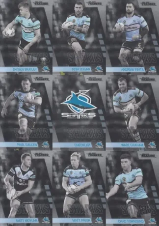 2019 NRL Traders Platinum Parallel Team Set - Cronulla Sharks