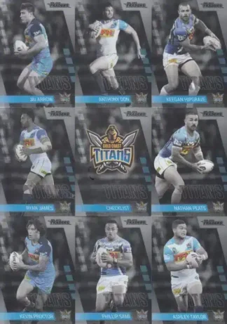 2019 NRL Traders Platinum Parallel Team Set - Gold Coast Titans