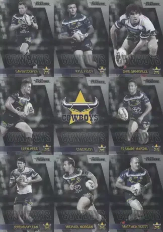 2019 NRL Traders Platinum Parallel Team Set - North QLD Cowboys