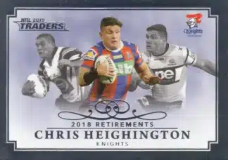 2019 NRL Traders Case Card - RP05 Chris Heighington Newcastle Knights