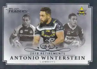 2019 NRL Traders Case Card - RP08 Antonio Winterstein North QLD Cowboys