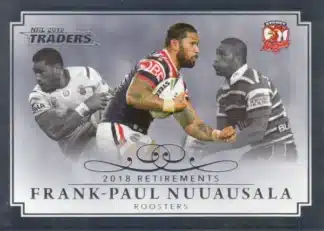 2019 NRL Traders Case Card - RP14 Frank-Paul Nuuausala Sydney Roosters