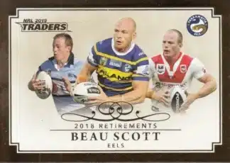 2019 NRL Traders 2018 Retirements - R09 Beau Scott Parramatta Eels