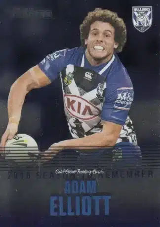 2019 NRL Traders Season To Remember - SR07 Adam Elliott Canterbury Bulldogs