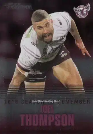 2019 NRL Traders Season To Remember - SR18 Joel Thompson Manly Sea Eagles