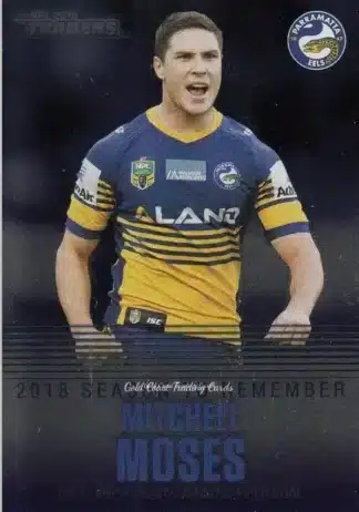 2019 NRL Traders Season To Remember - SR29 Mitchell Moses Parramatta Eels